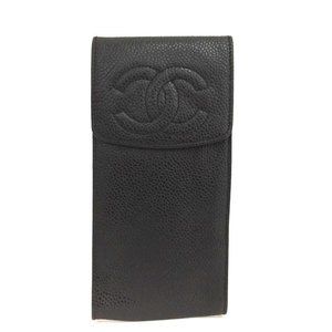 00713128# Chanel Wallet Case  CC Logo Caviar Skin Multi